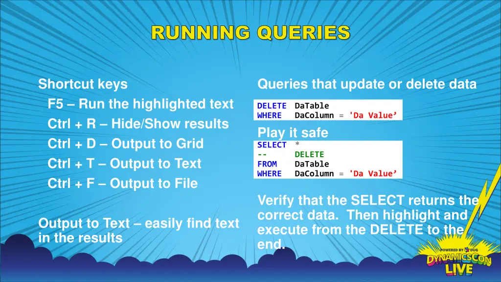 running queries