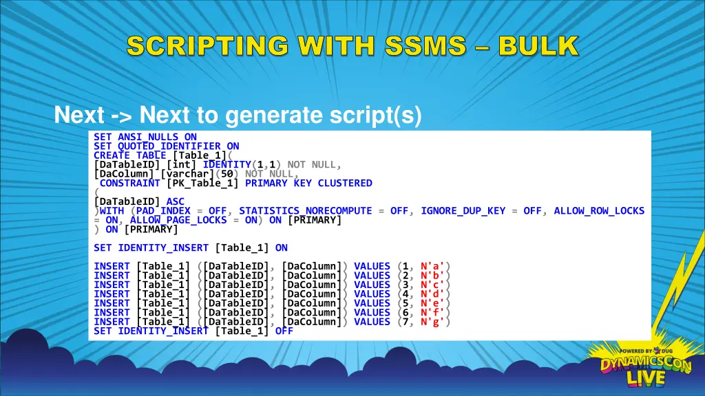 scripting with ssms bulk 2
