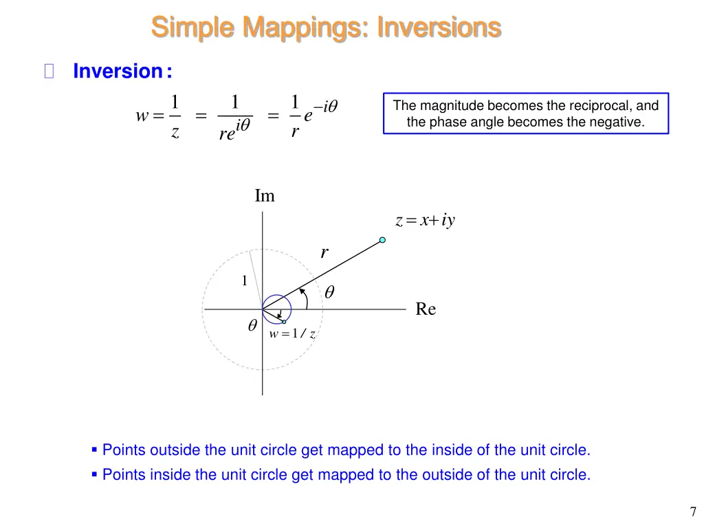 simple mappings inversions