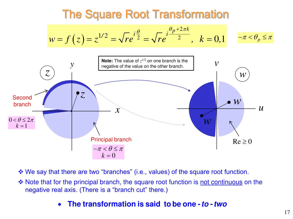 the square root transformation