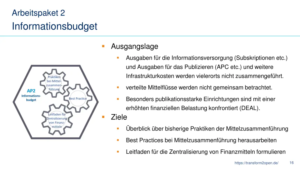 arbeitspaket 2 informationsbudget 1