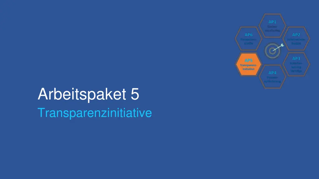 arbeitspaket 5 transparenzinitiative