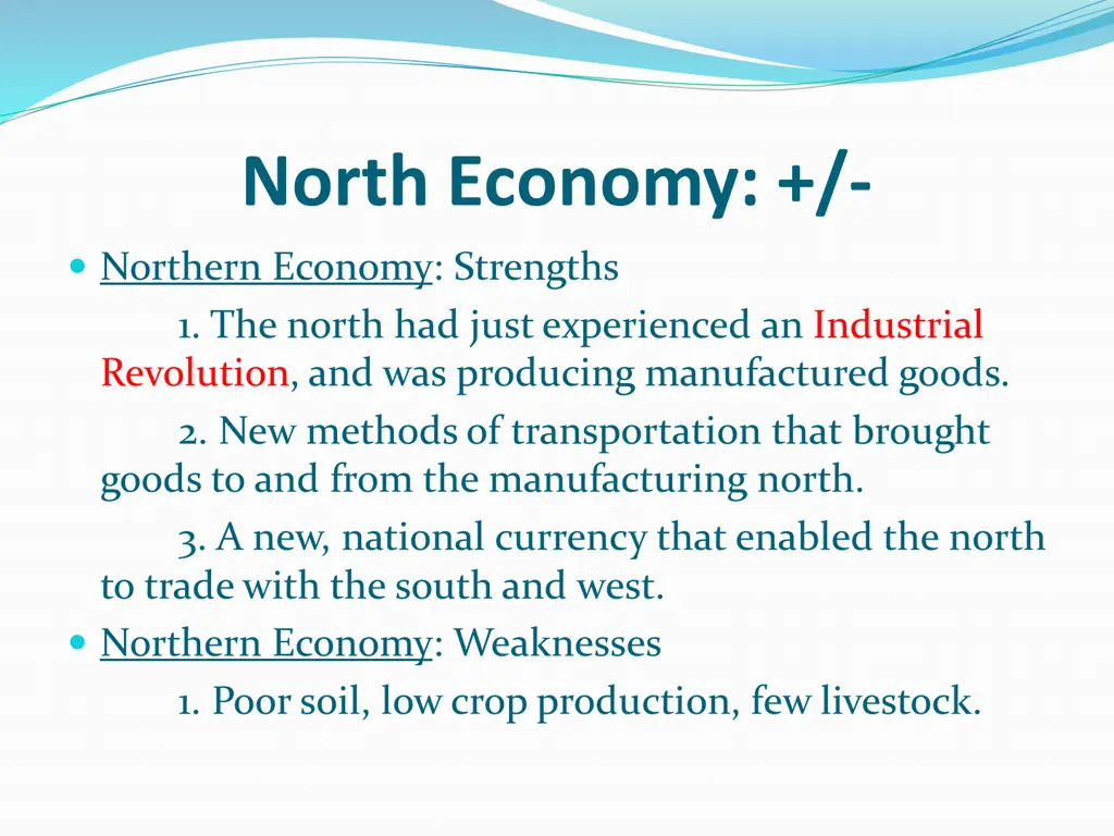 north economy