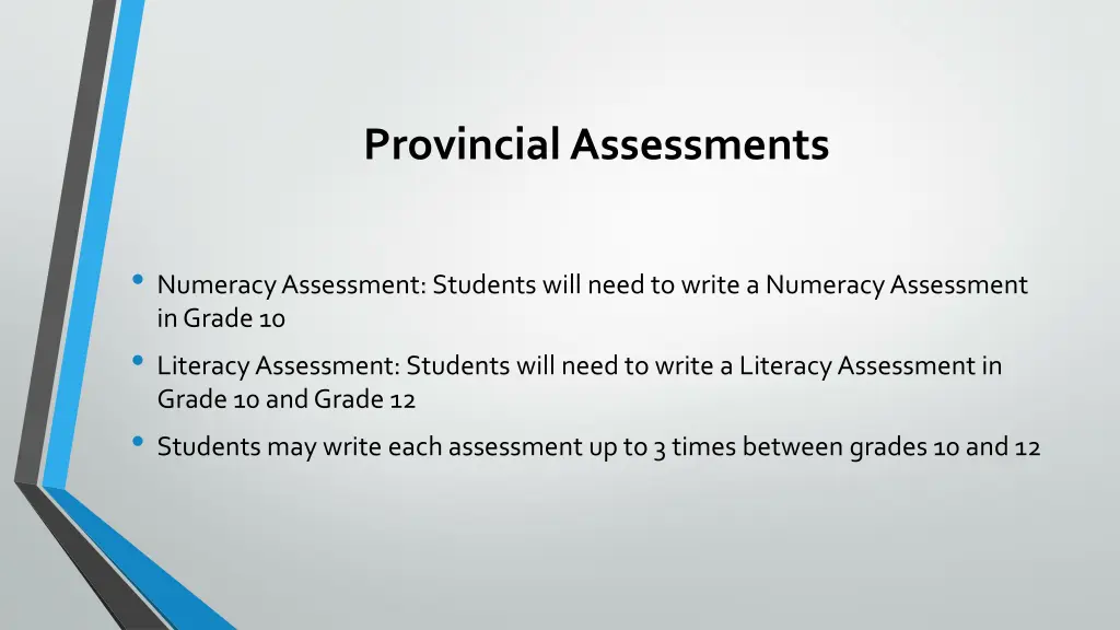 provincial assessments