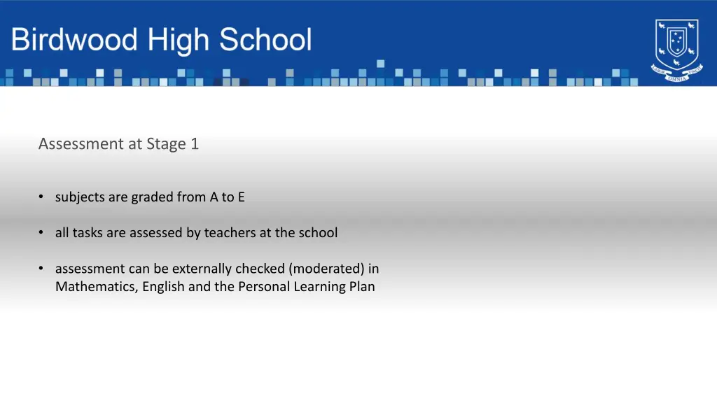 assessment at stage 1