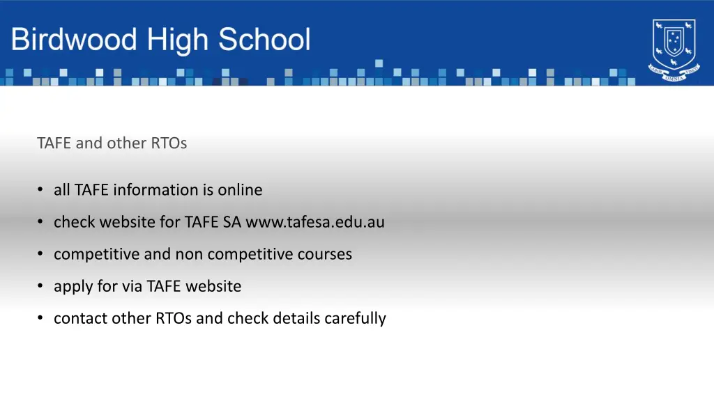 tafe and other rtos