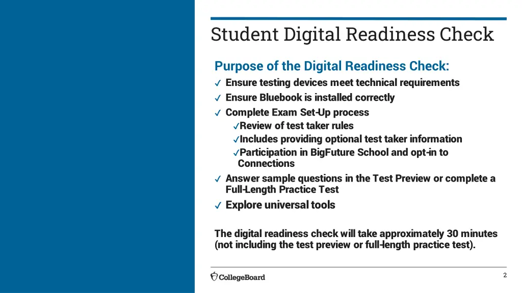 student digital readiness check