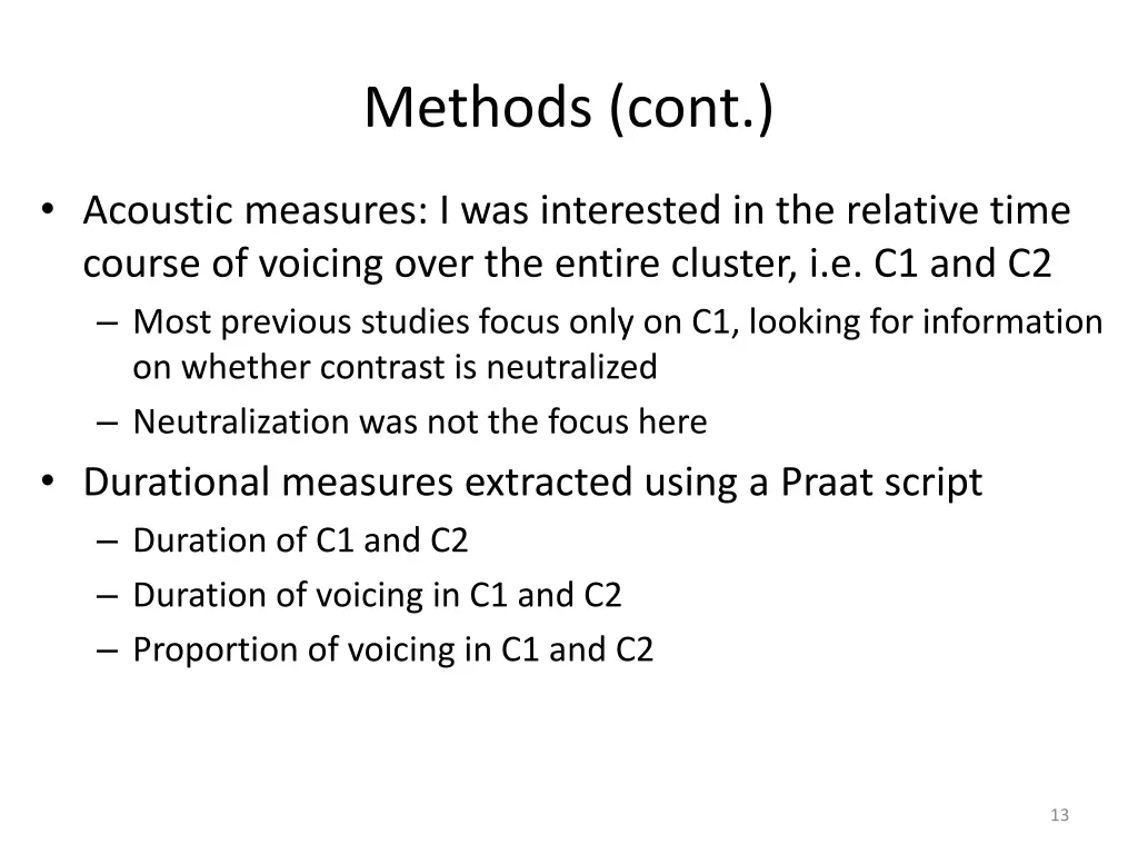methods cont 4