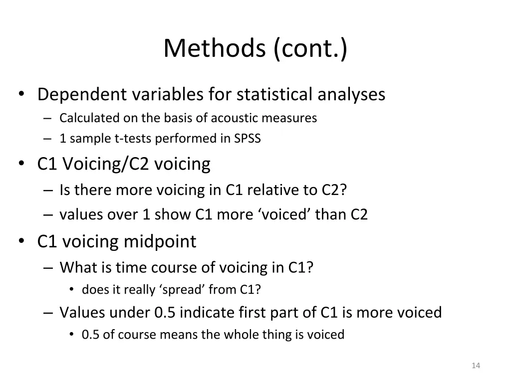 methods cont 5