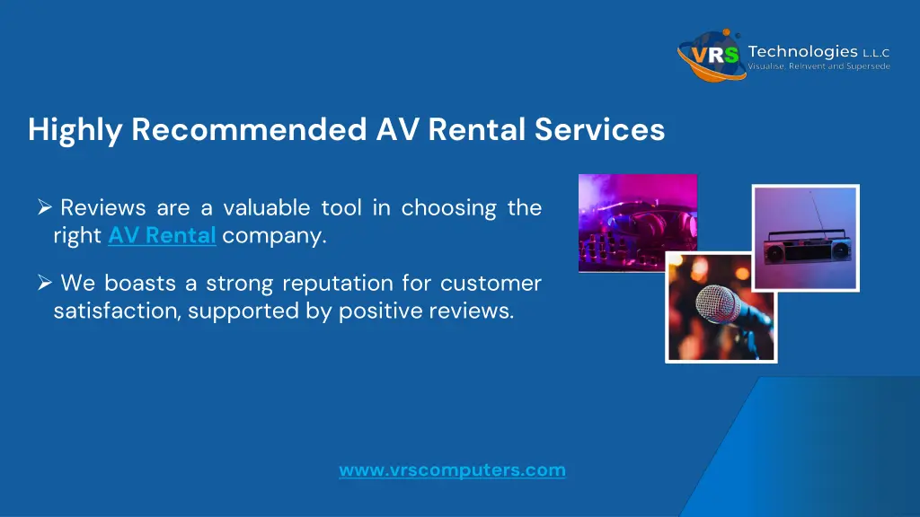 highly recommended av rental services