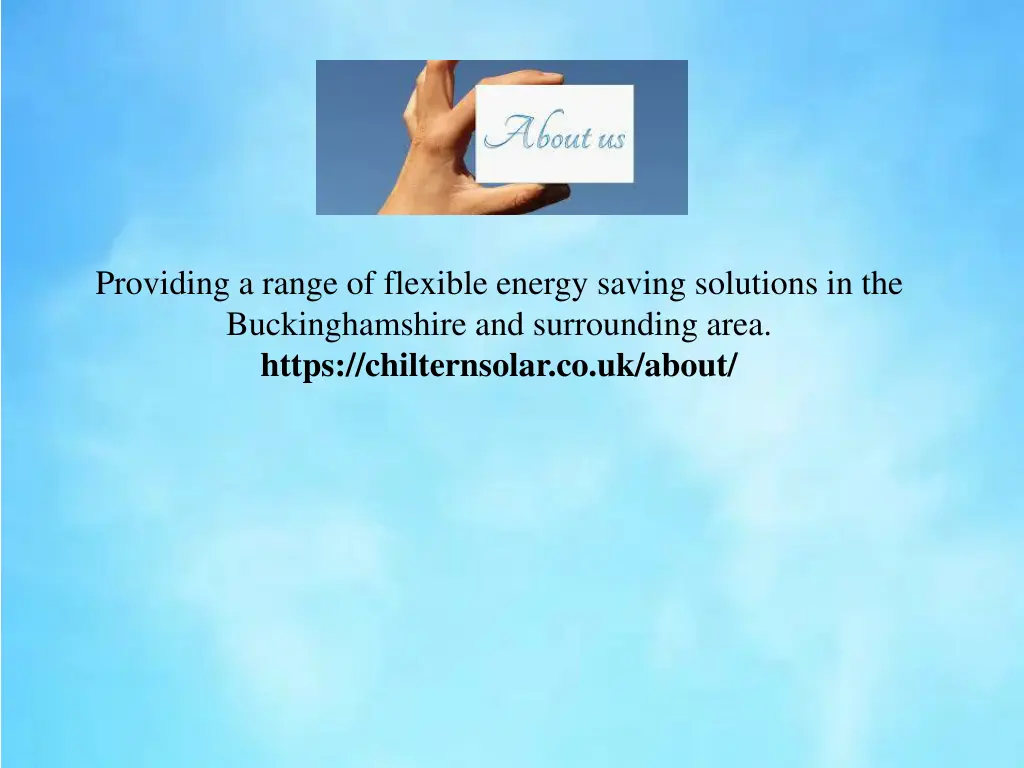 providing a range of flexible energy saving