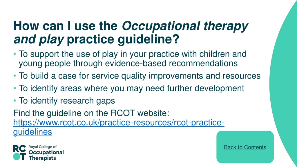 how can i use the occupational therapy and play