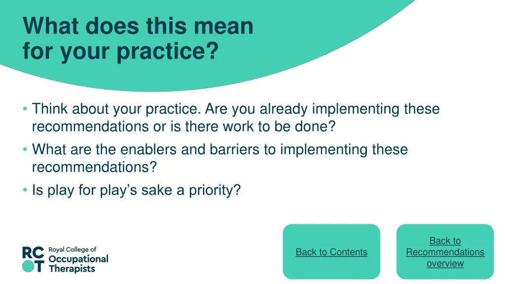 what does this mean for your practice