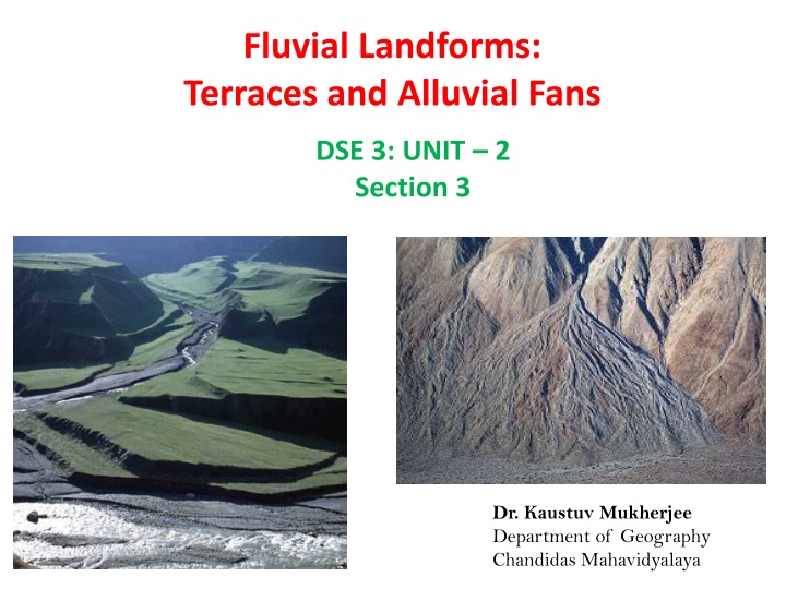 fluvial landforms terraces and alluvial fans