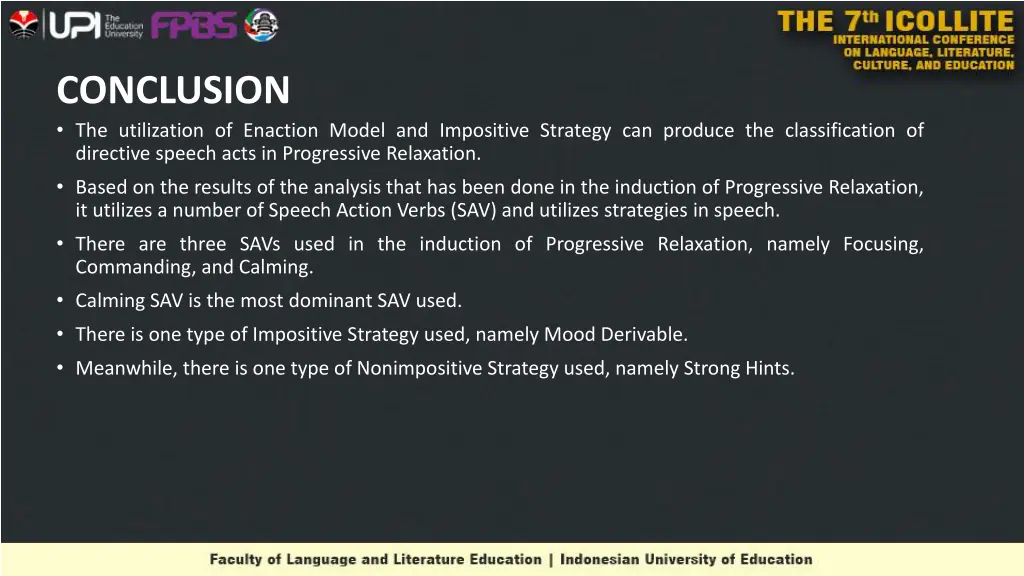 conclusion the utilization of enaction model