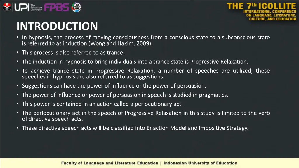 introduction in hypnosis the process of moving