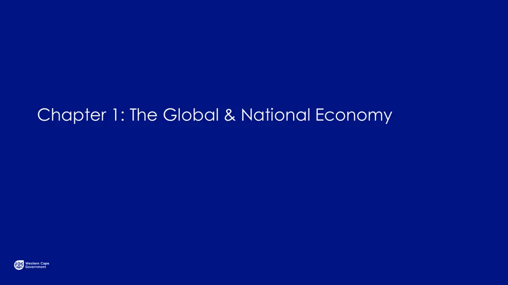 chapter 1 the global national economy