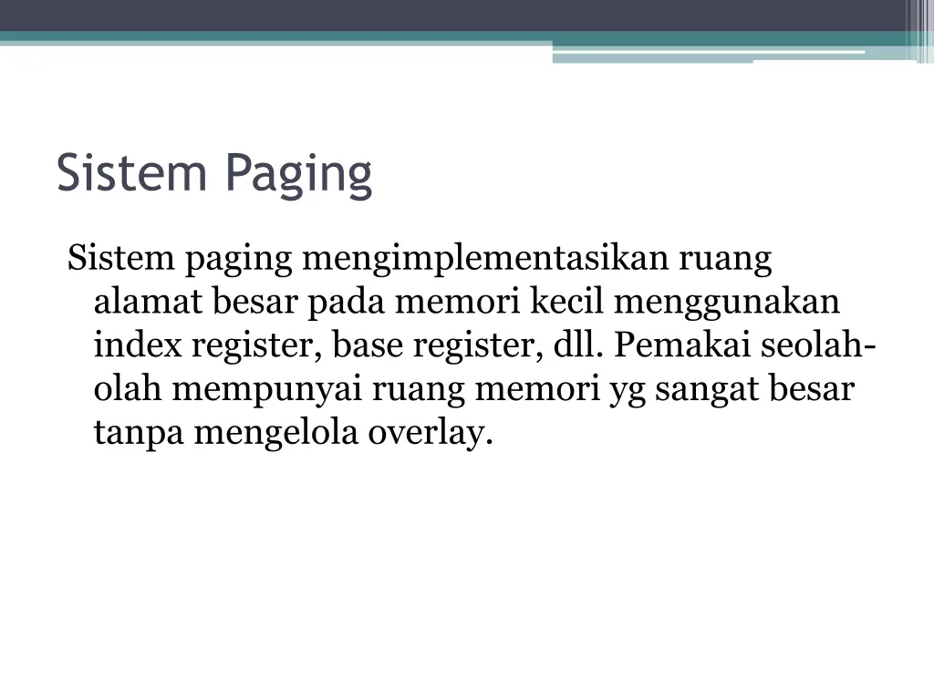 sistem paging 1