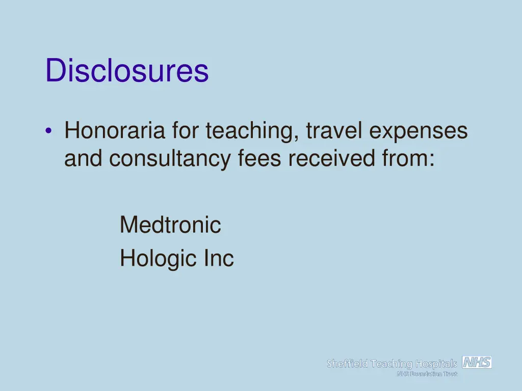 disclosures