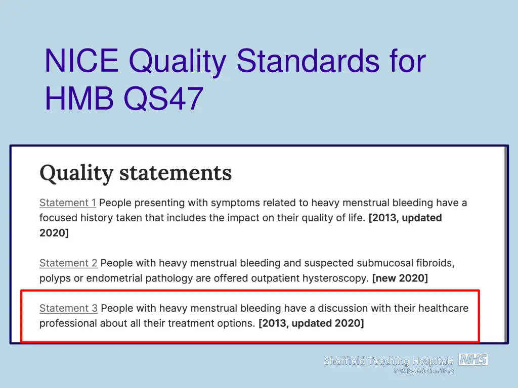 nice quality standards for hmb qs47 1