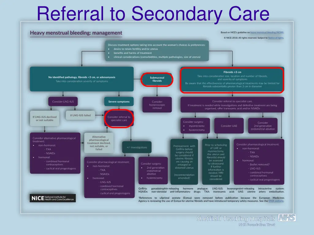 referral to secondary care