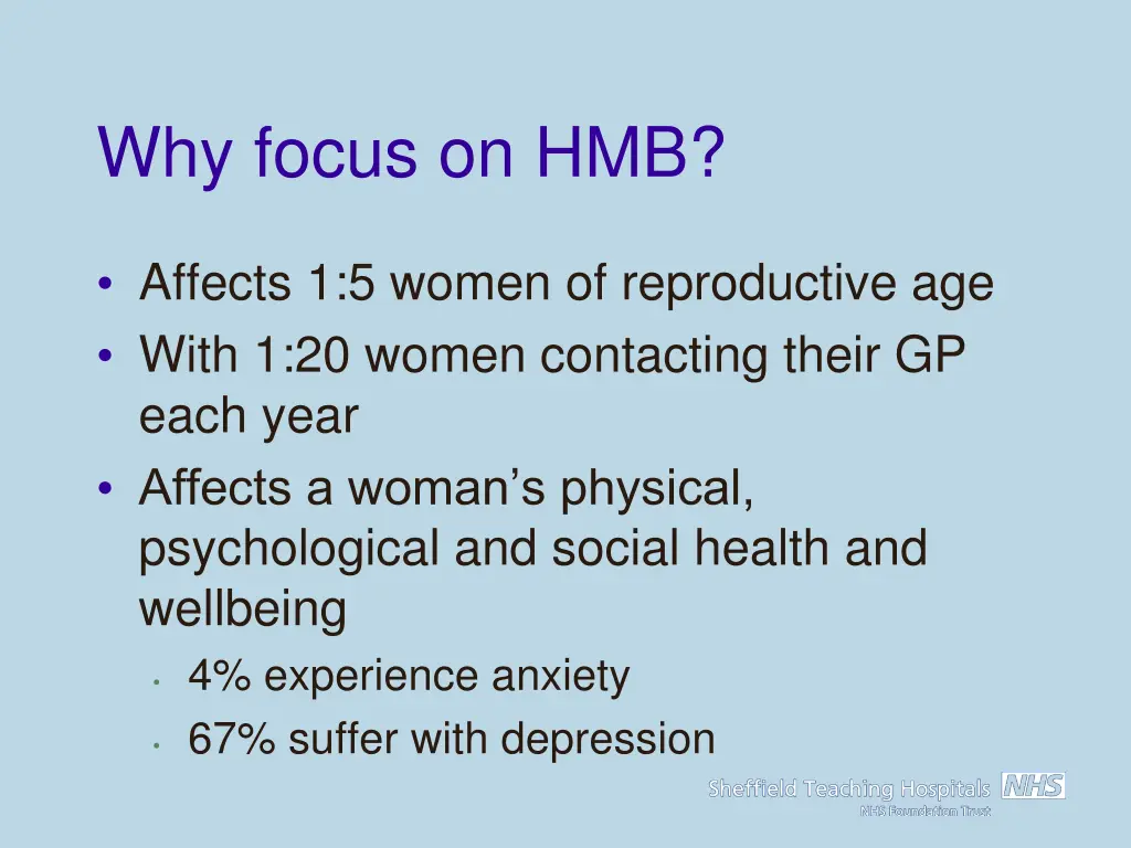 why focus on hmb