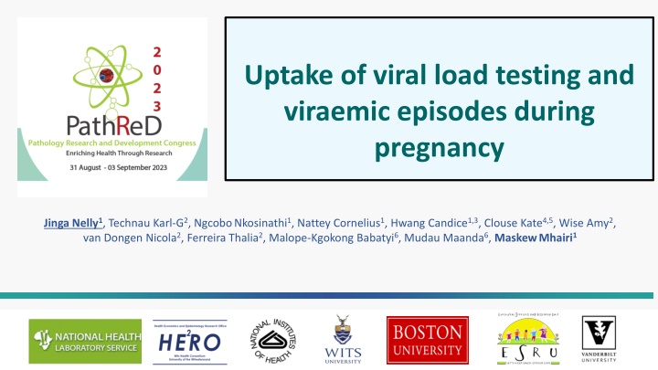 uptake of viral load testing and viraemic