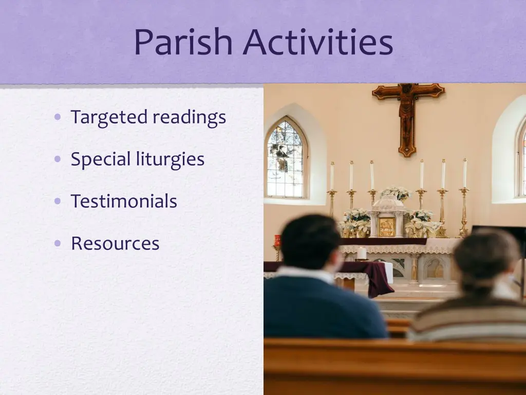 parish activities