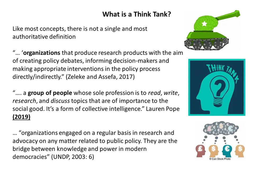 what is a think tank