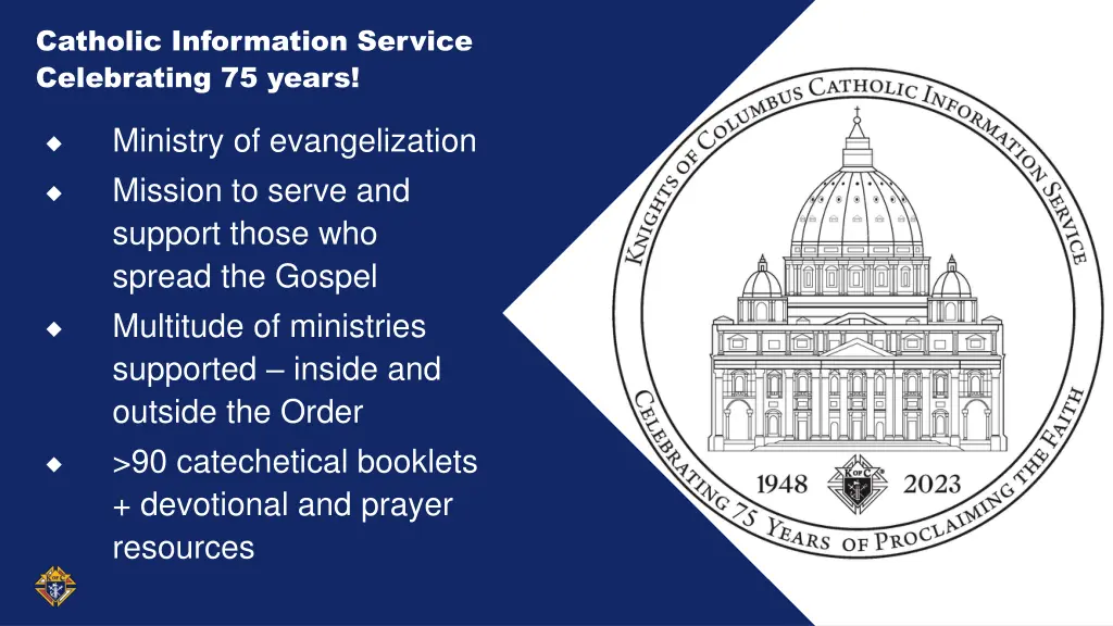 catholic information service celebrating 75 years