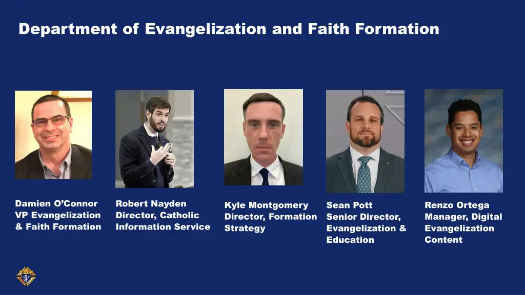 department of evangelization and faith formation