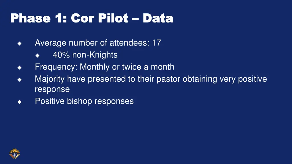 phase 1 cor pilot phase 1 cor pilot data