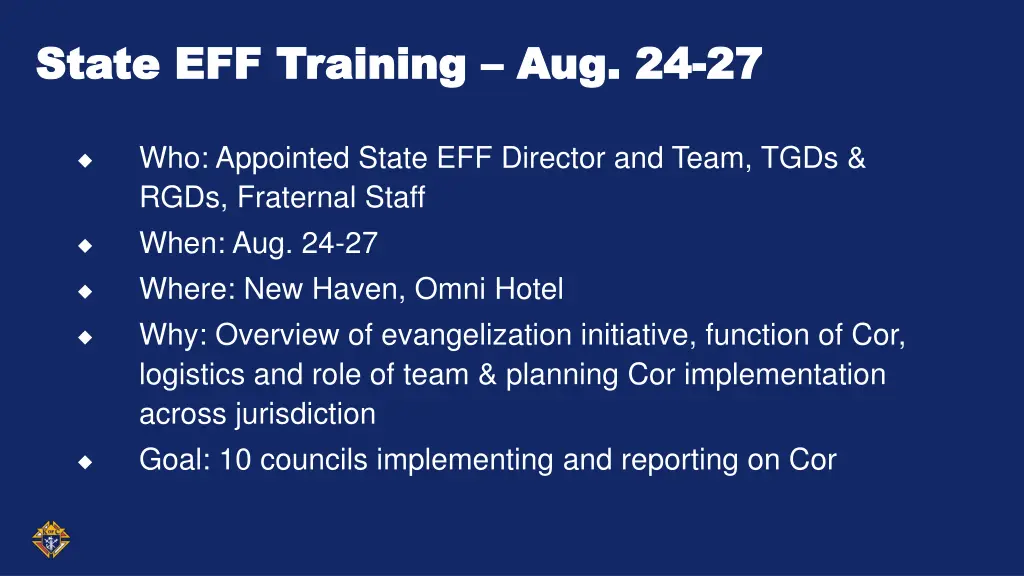 state eff training state eff training aug 24