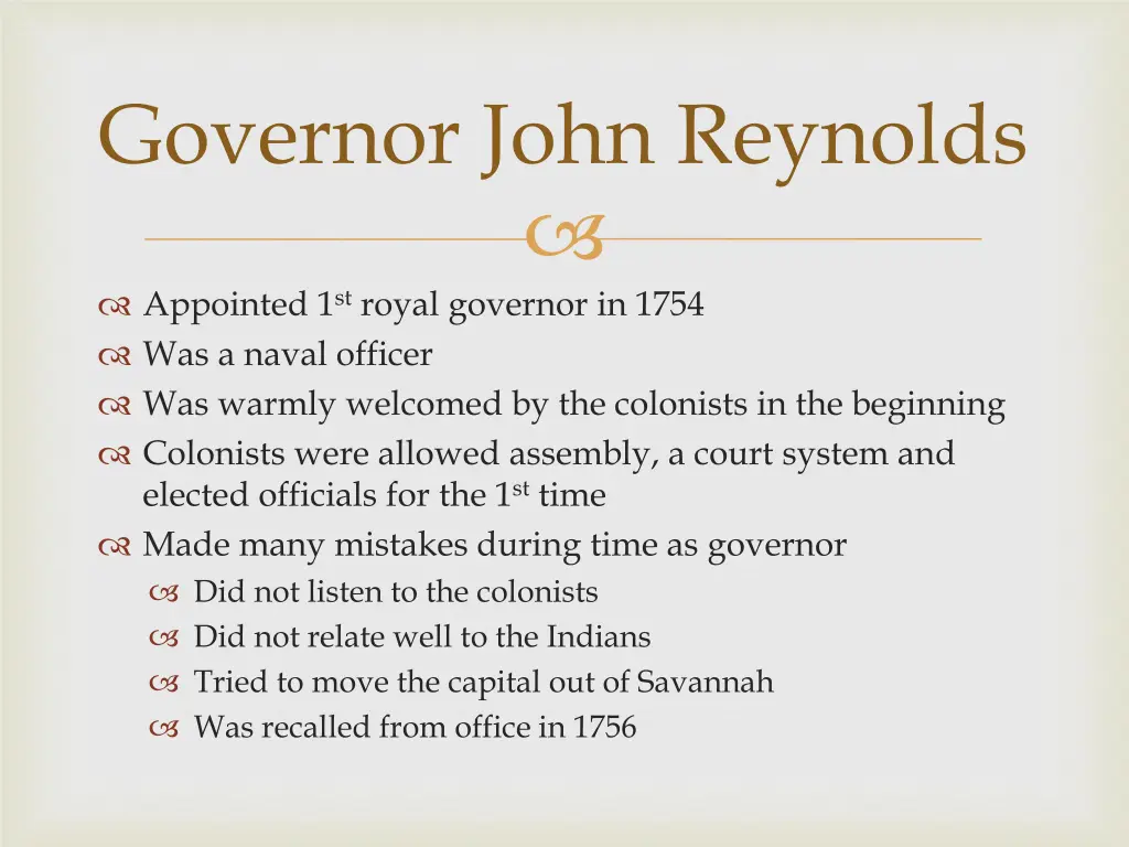 governor john reynolds