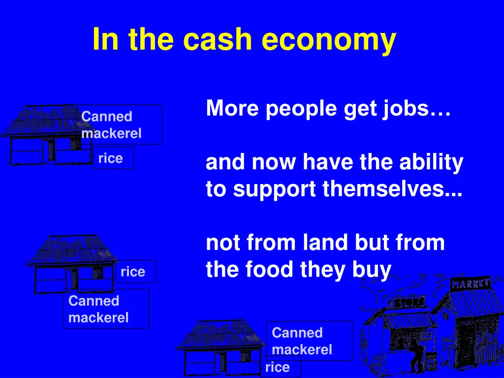 in the cash economy