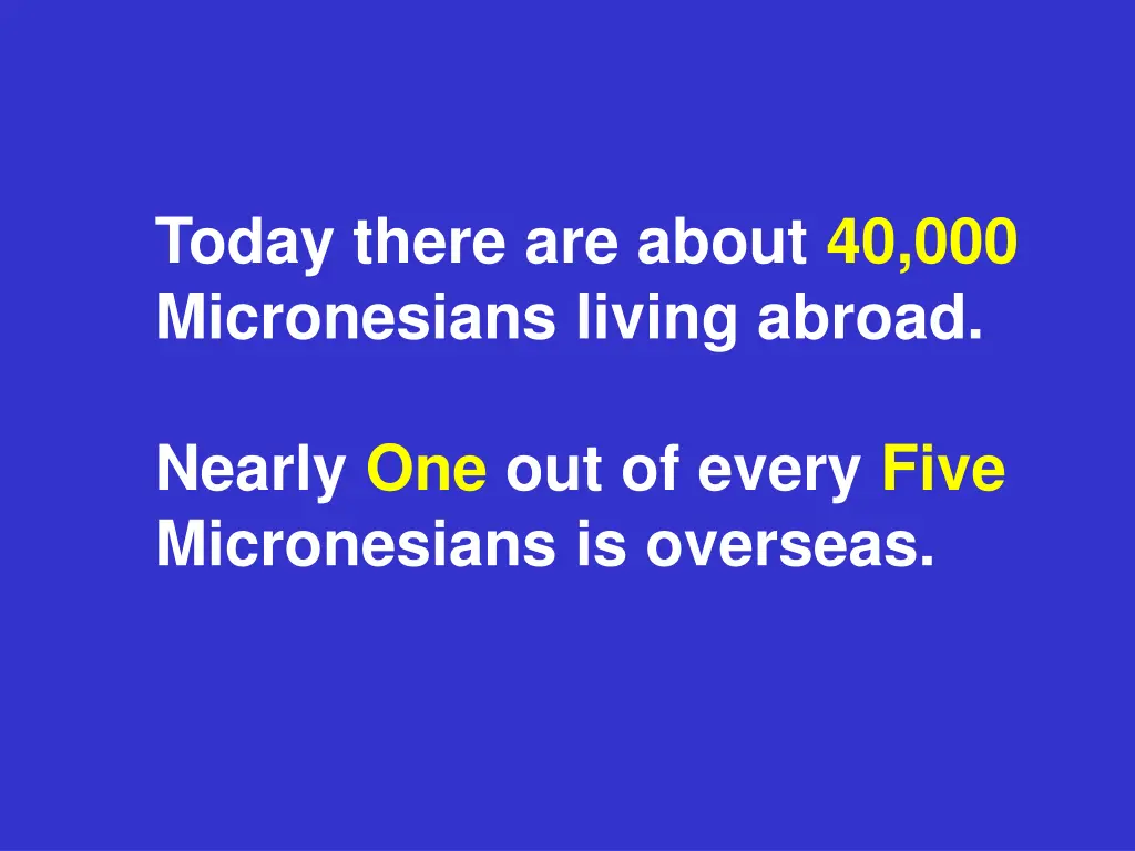 today there are about 40 000 micronesians living