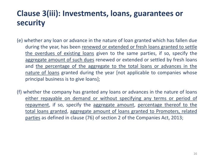 clause 3 iii investments loans guarantees 2