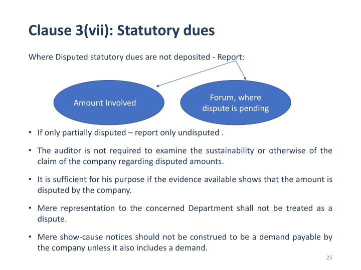 clause 3 vii statutory dues 2