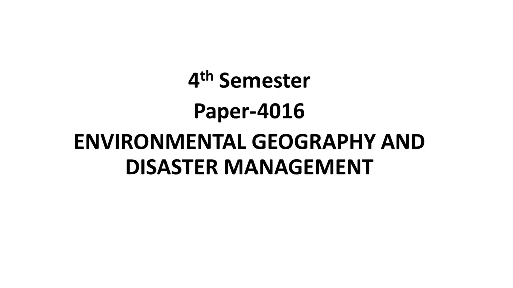 4 th semester paper 4016