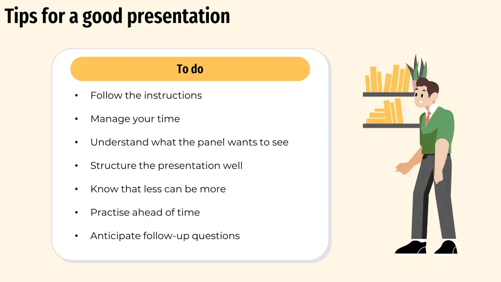 tips for a good presentation