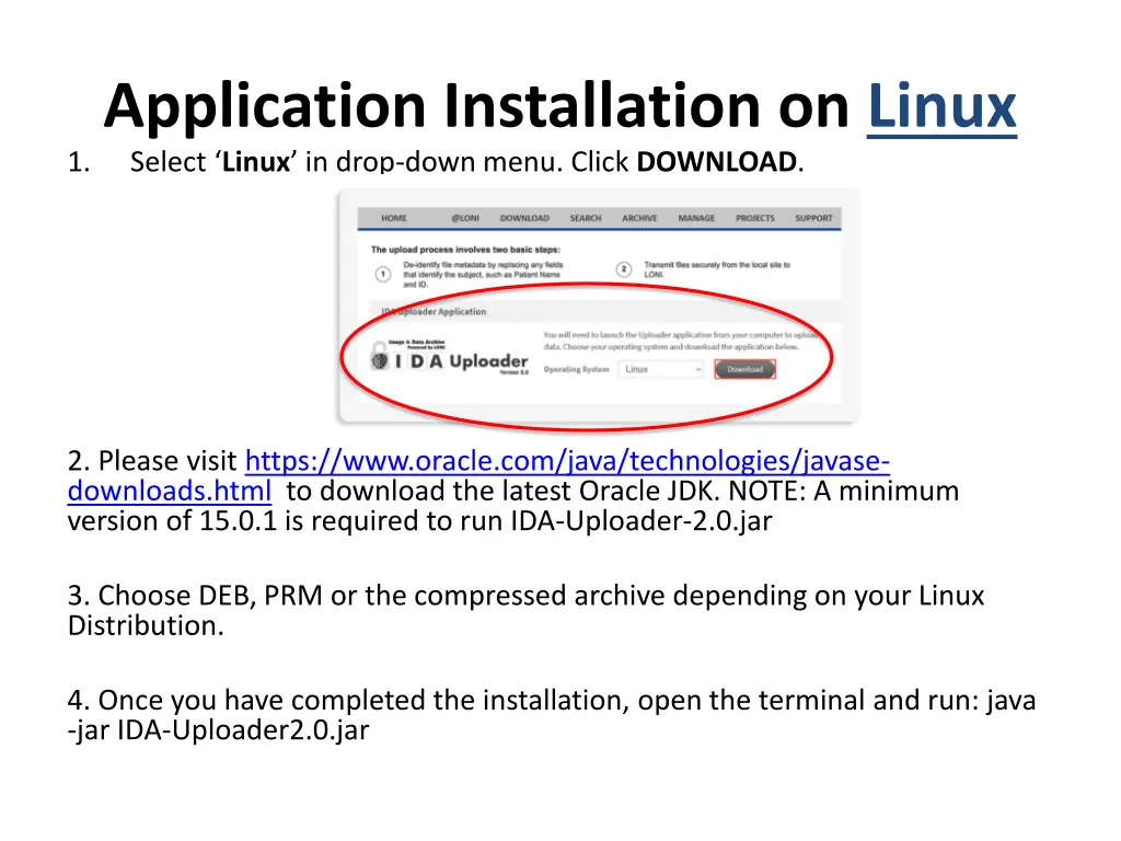 application installation on linux