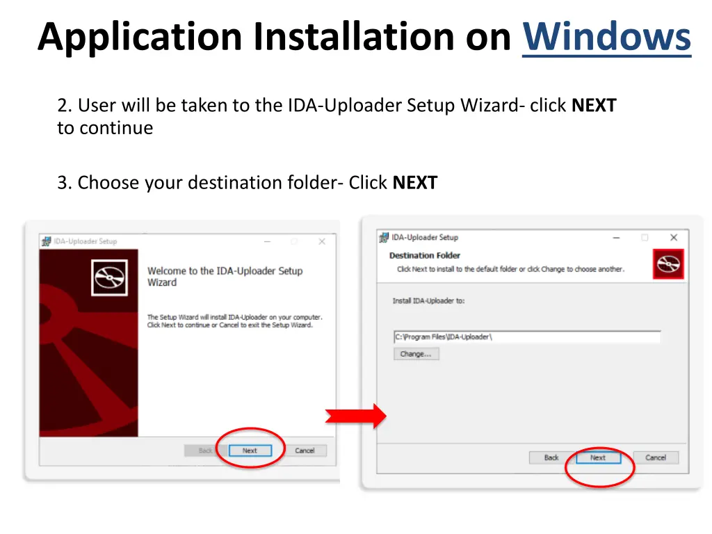 application installation on windows 1