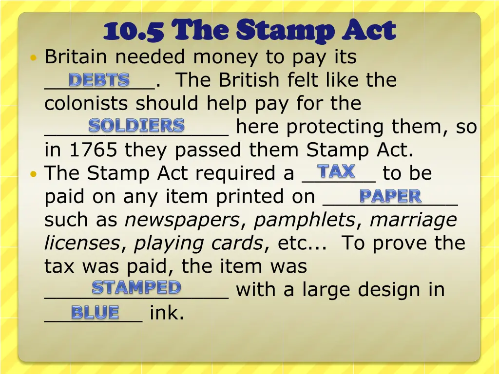 10 5 the stamp act 10 5 the stamp act britain