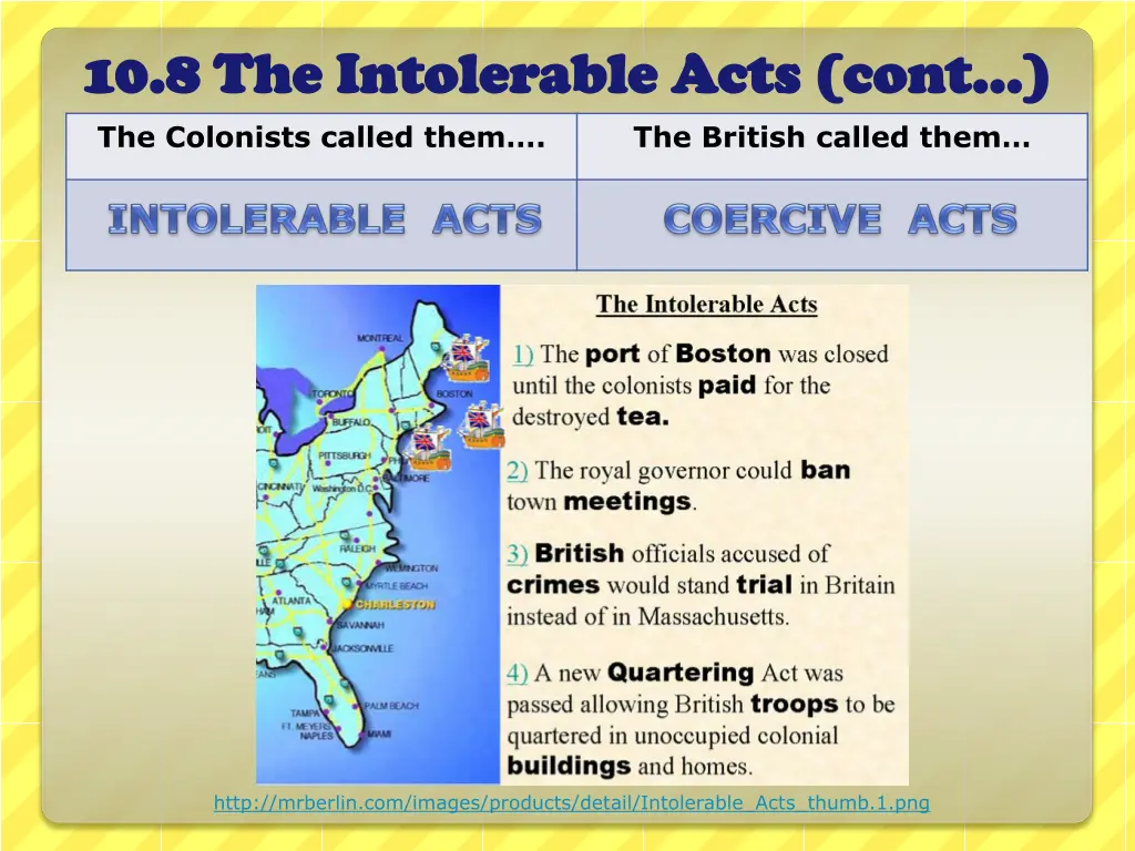 10 8 the intolerable acts cont