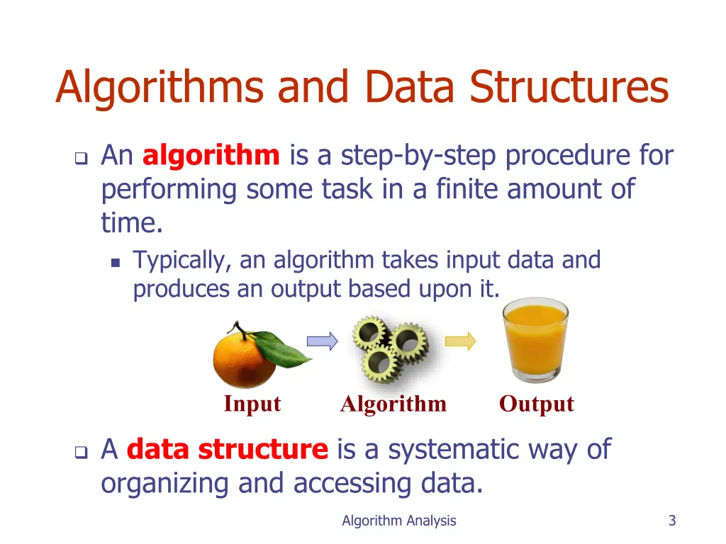 algorithms and data structures