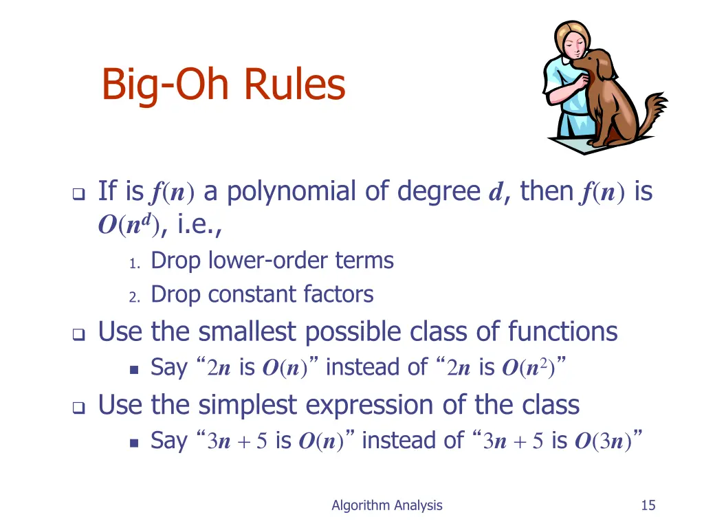 big oh rules