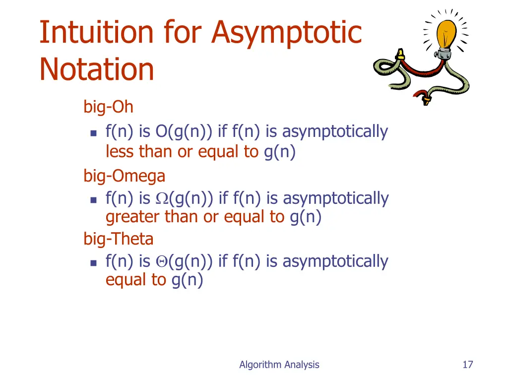 intuition for asymptotic notation