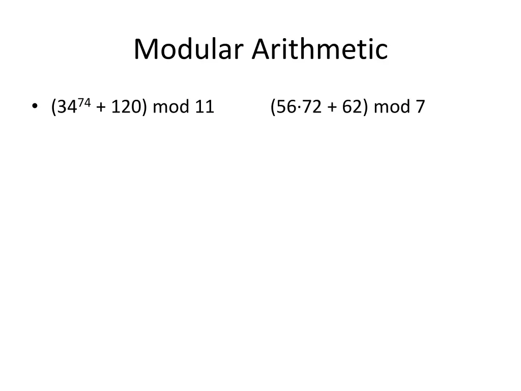 modular arithmetic 3