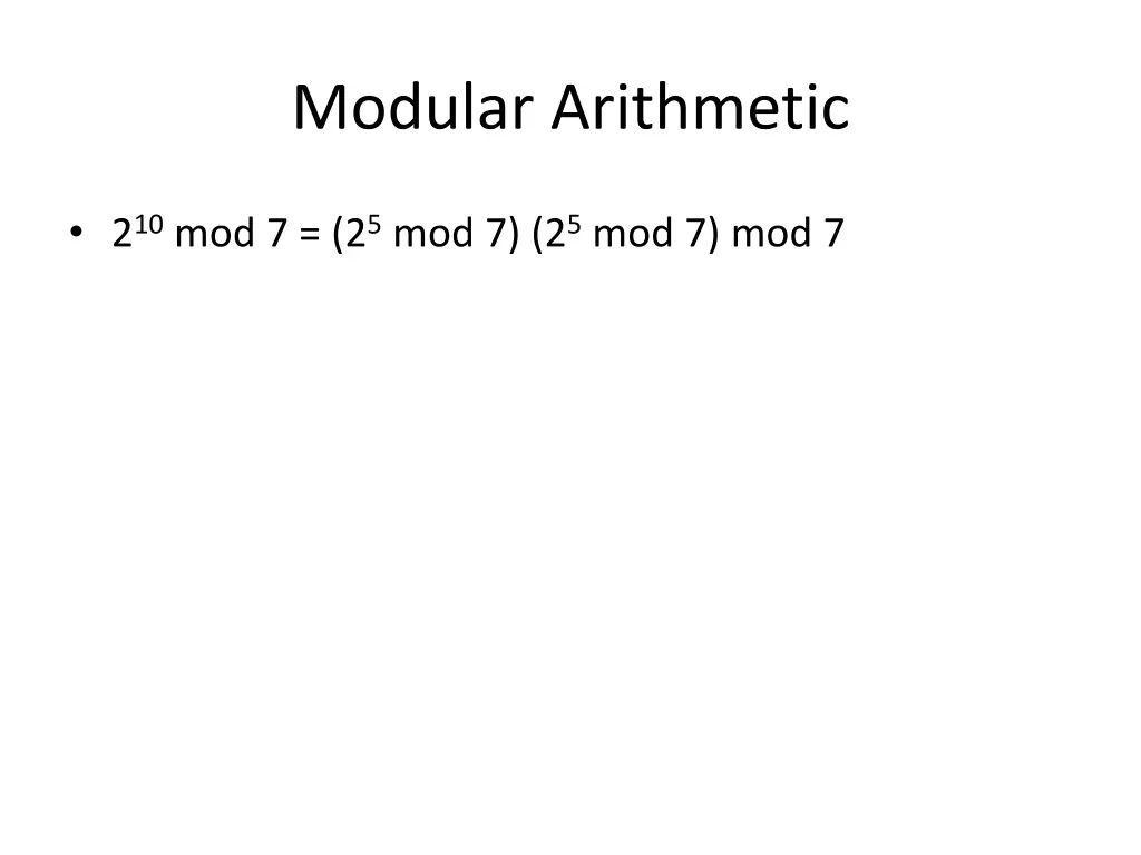 modular arithmetic 4