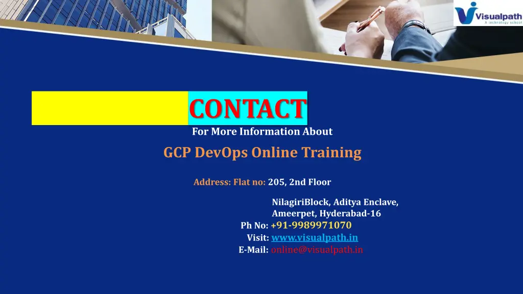 contact for more information about gcp devops